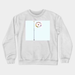 All New Pride Flag All Inclusive On Flagpole Crewneck Sweatshirt